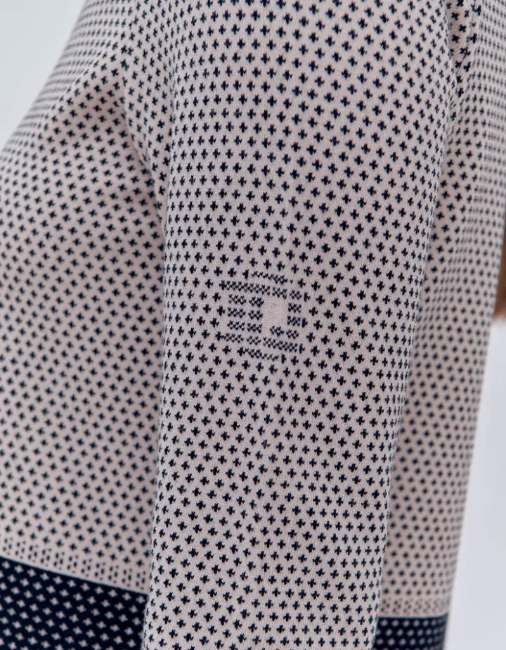 Maille>DEVERNOIS Pull maille bicolore En viscose stretch Noir