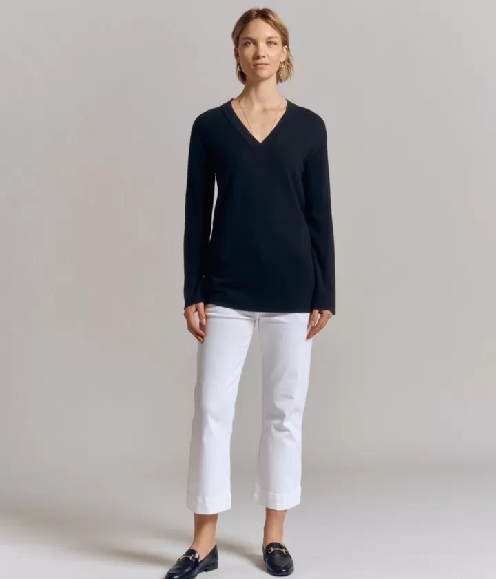 Maille>DEVERNOIS Pull milano en laine Mérinos et viscose Tricoté en France