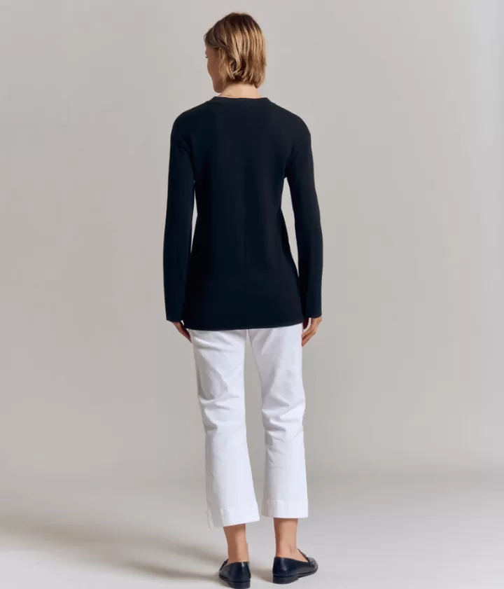 Maille>DEVERNOIS Pull milano en laine Mérinos et viscose Tricoté en France