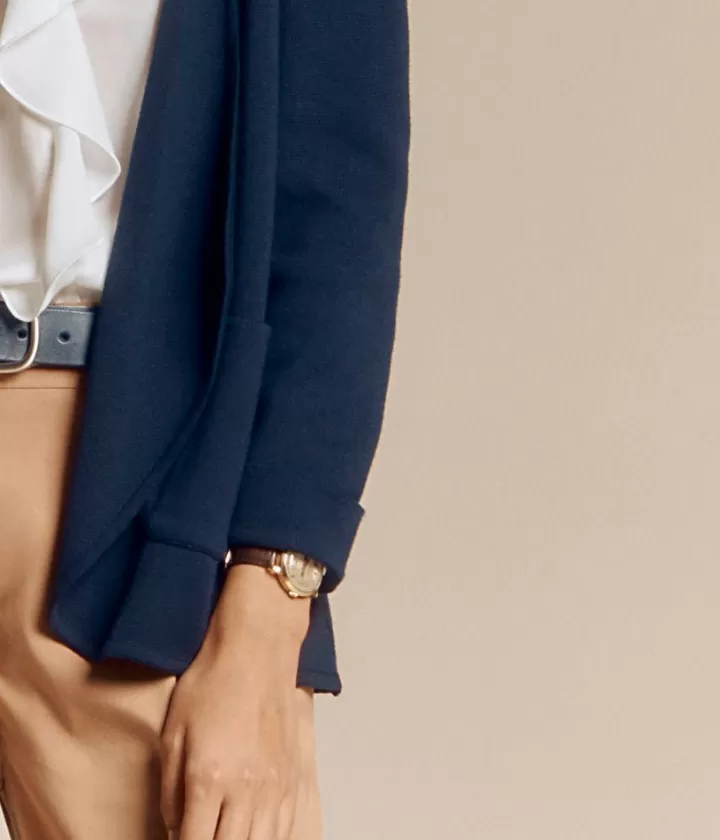 Maille | Vestes & Manteaux>DEVERNOIS Veste souple maille Milano en laine Mérinos et viscose Tricotée en France