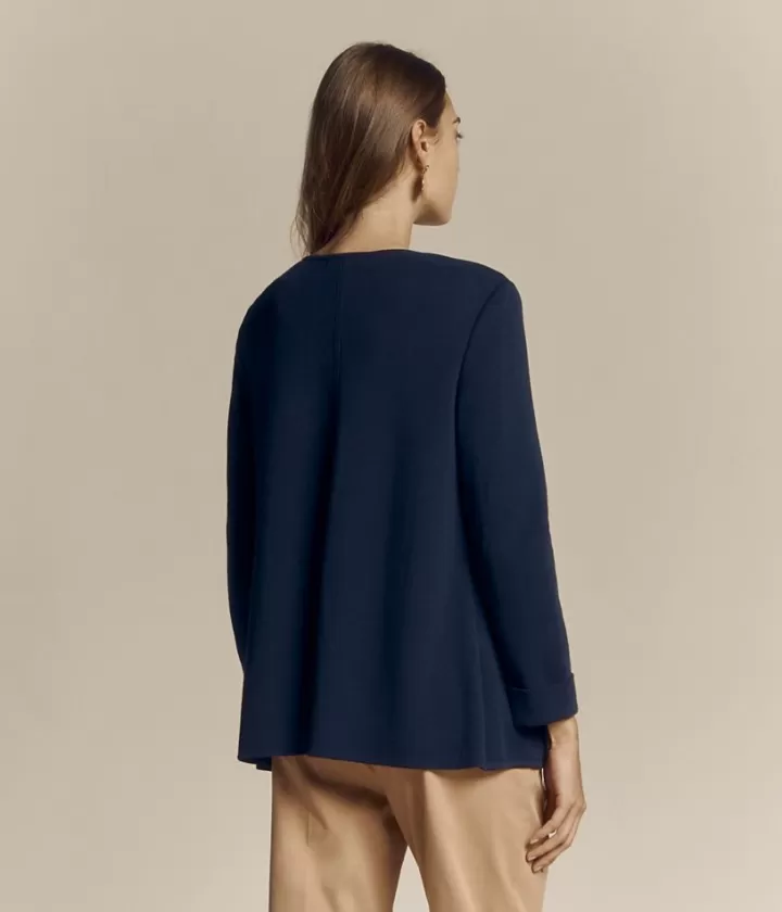 Maille | Vestes & Manteaux>DEVERNOIS Veste souple maille Milano en laine Mérinos et viscose Tricotée en France